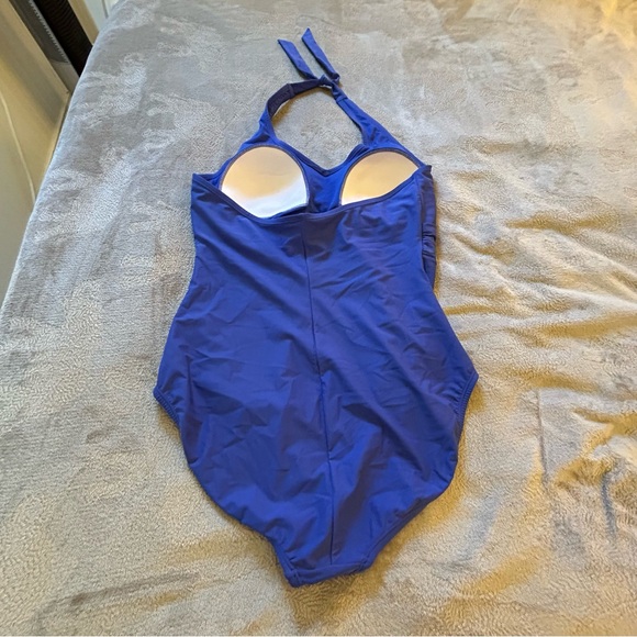 NWT Speedo blue one piece swim ties Size 18 - Picture 5 of 9